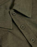 Heather Military Green Short Sleeve Tall Polo