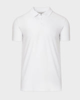 White Short Sleeve Tall Polo