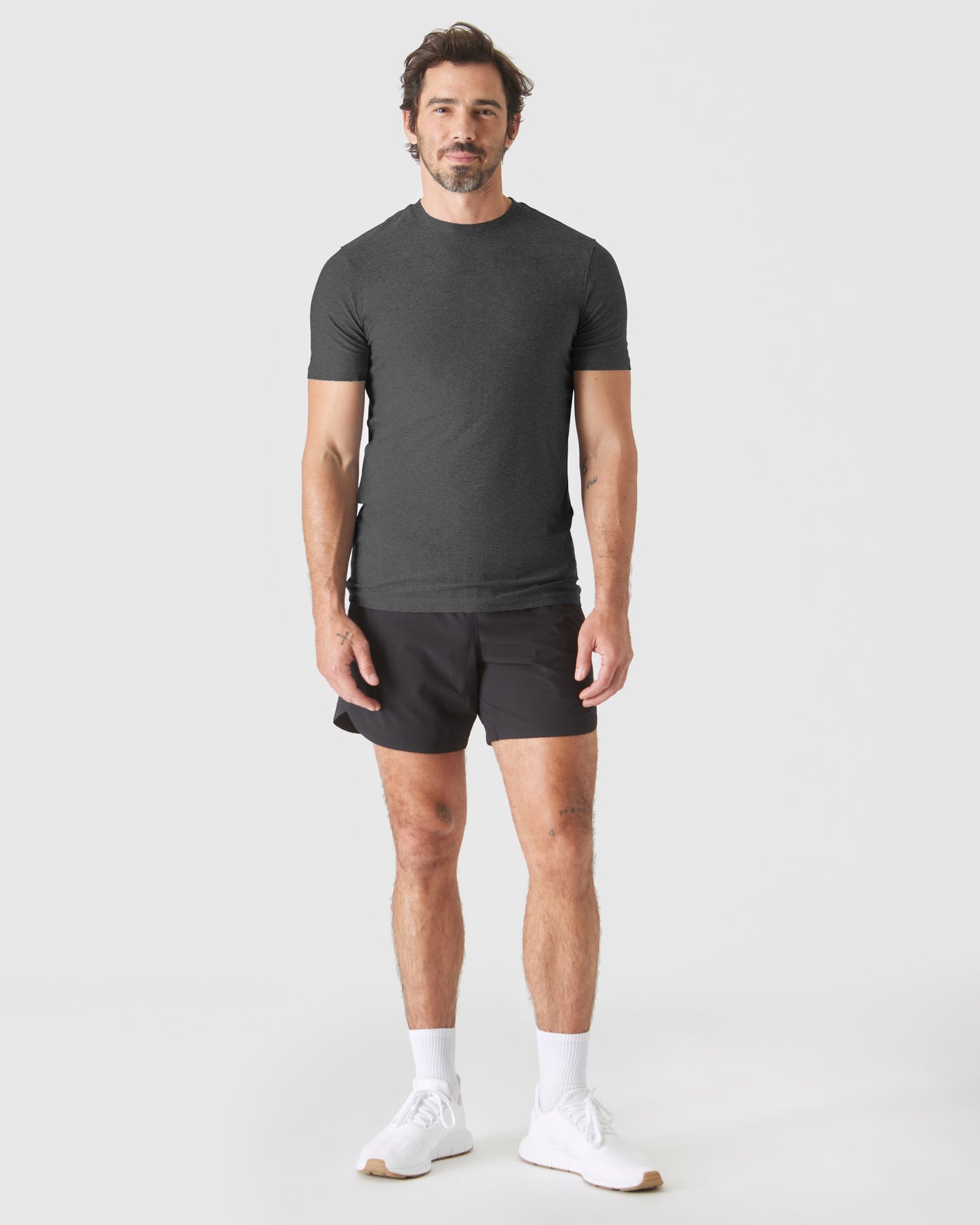 Charcoal Heather Gray Tall Active Crew Neck 2.0