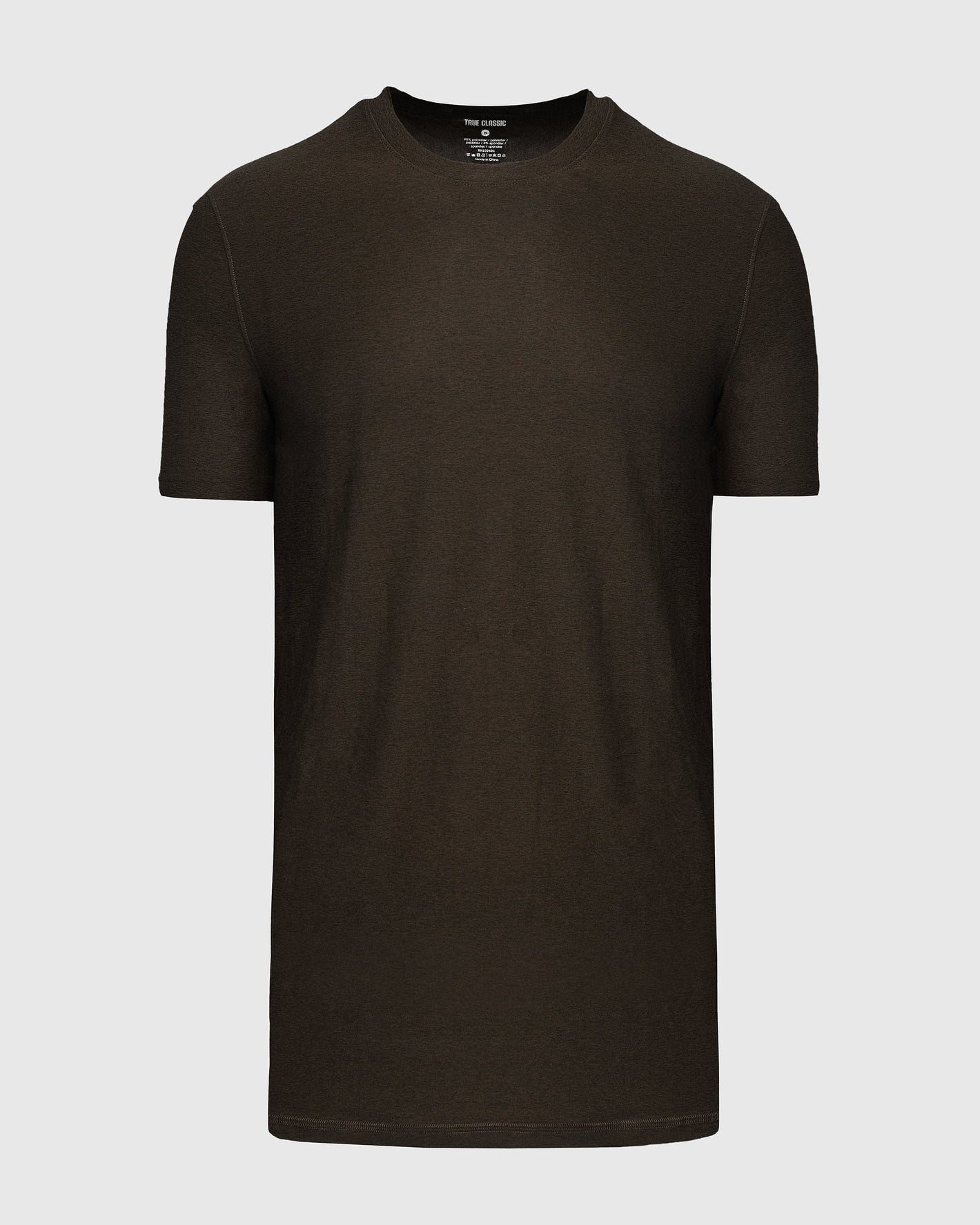 Dark Heather Cocoa Tall Active Crew Neck 2.0