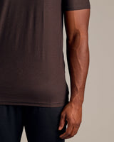 Dark Heather Cocoa Tall Active Crew Neck 2.0