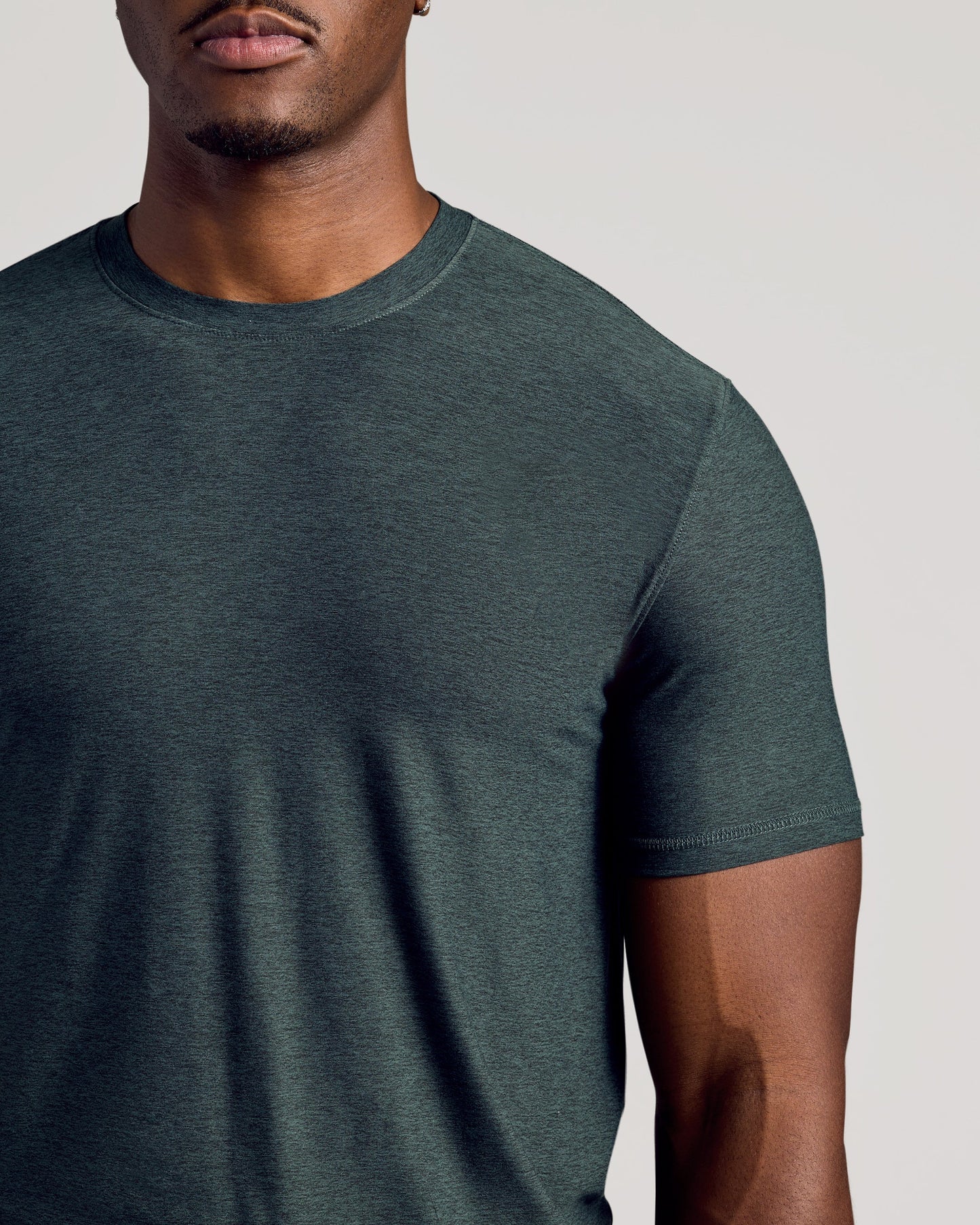 Dark Heather Forest Tall Active Crew Neck 2.0