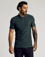 Dark Heather Forest Short Sleeve Tall Active Polo
