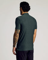 Dark Heather Forest Short Sleeve Tall Active Polo