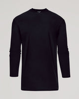 Black Long Sleeve Tall Active Crew