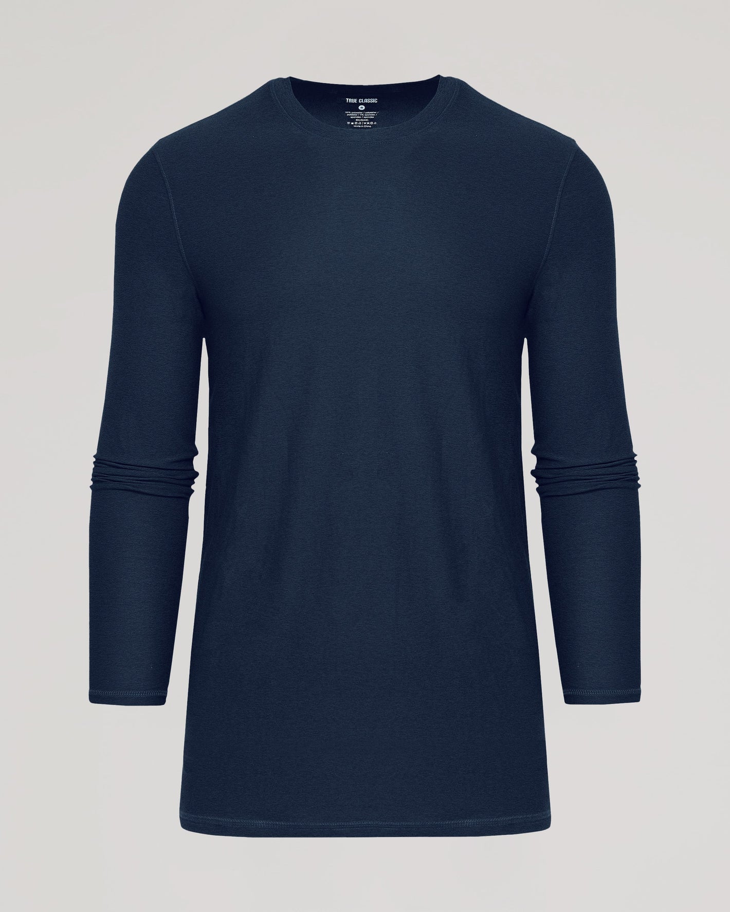 Dark Heather Fiord Long Sleeve Tall Active Crew