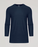 Dark Heather Fiord Long Sleeve Tall Active Crew