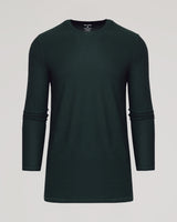 Dark Heather Forest Long Sleeve Tall Active Crew