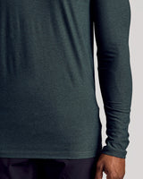 Dark Heather Forest Long Sleeve Tall Active Crew
