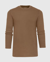 Alpaca Long Sleeve Tall Waffle Crew