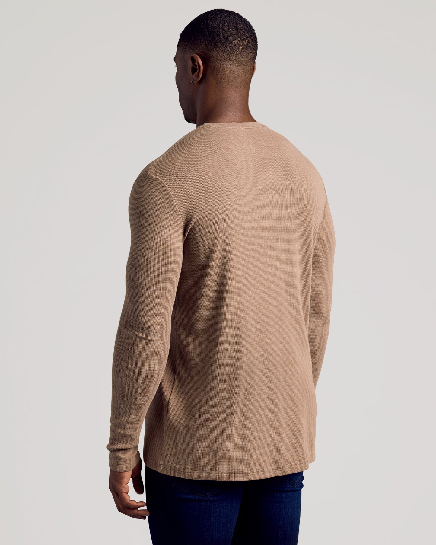 Alpaca Long Sleeve Tall Waffle Crew
