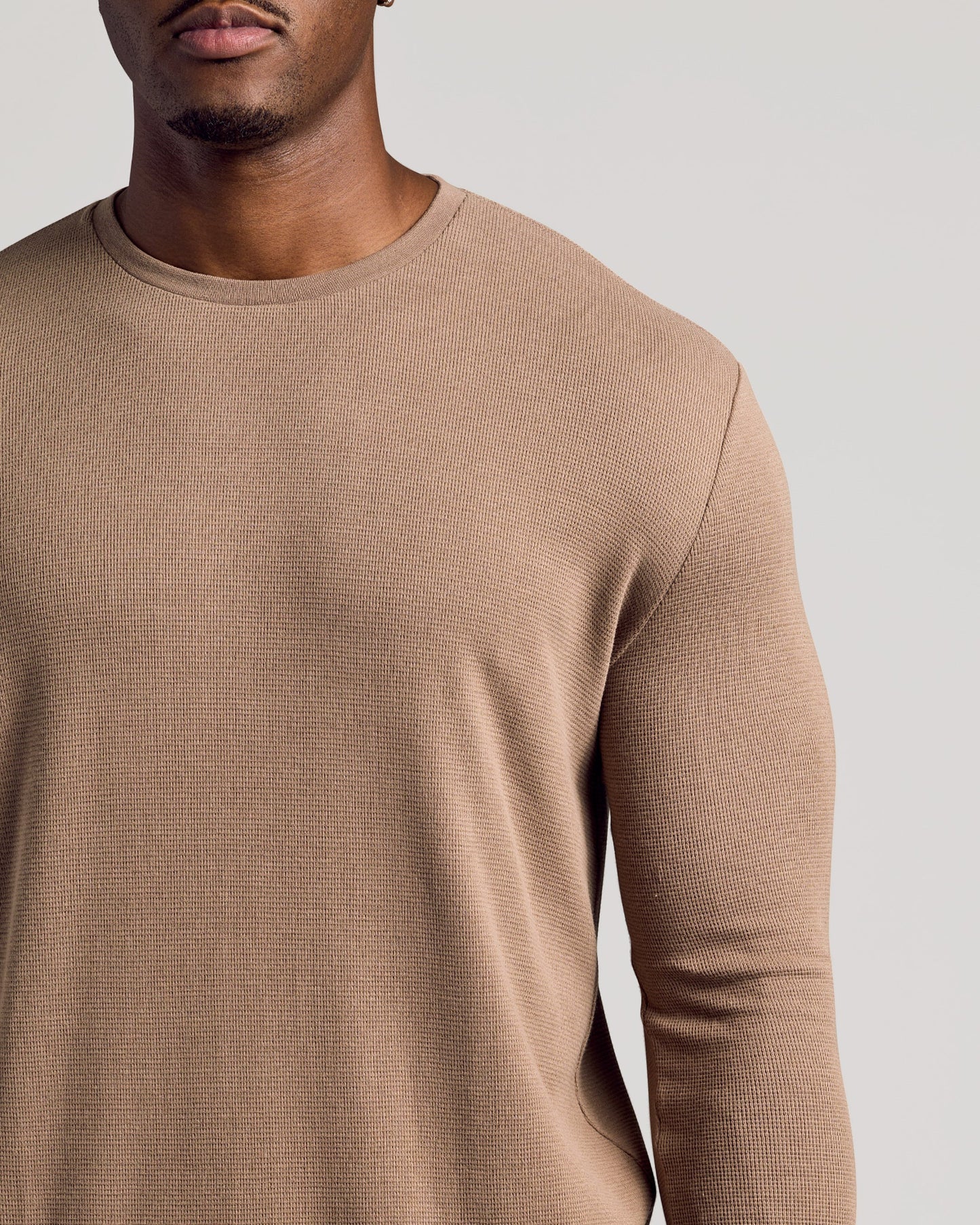 Alpaca Long Sleeve Tall Waffle Crew