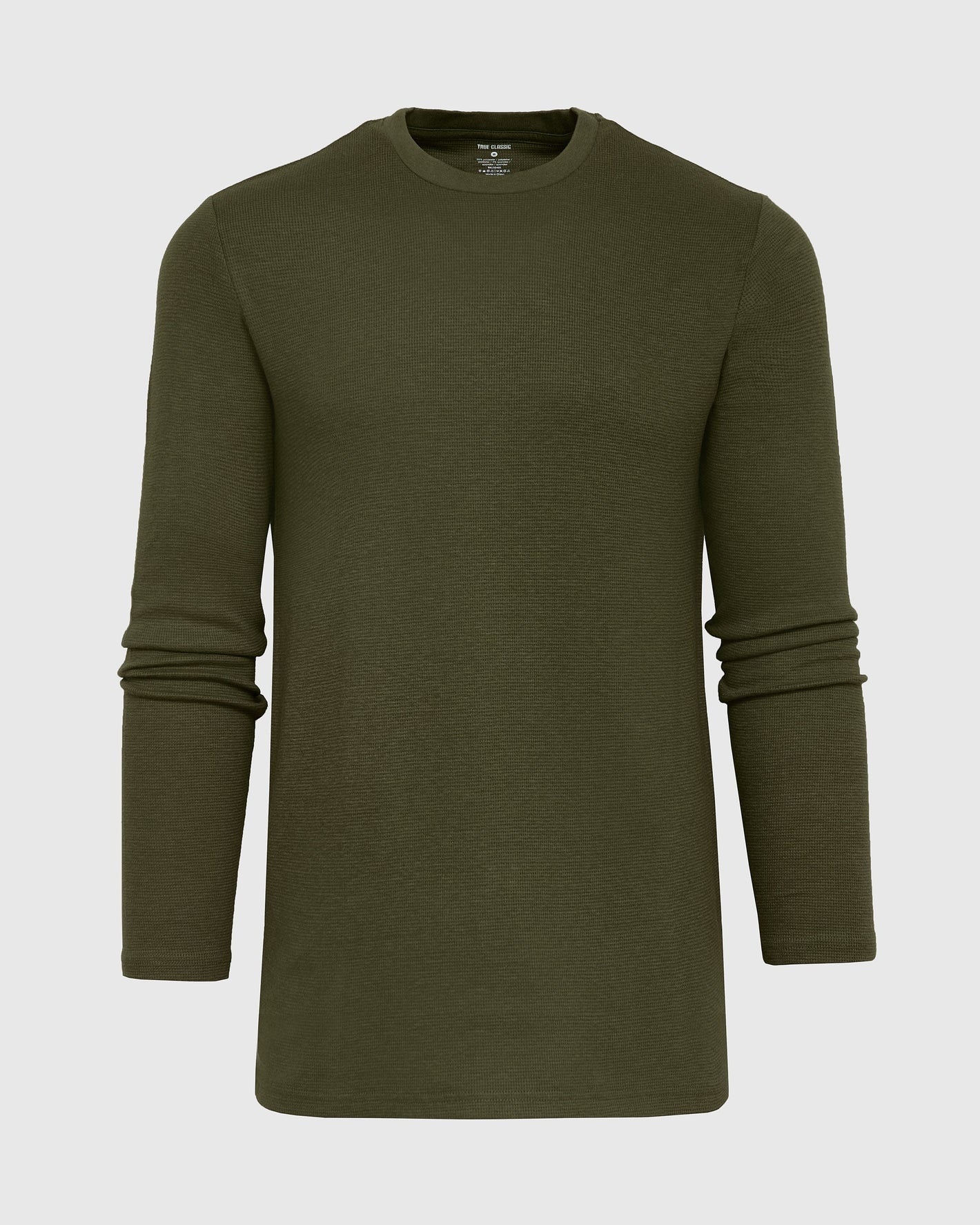 Kelp Long Sleeve Tall Waffle Crew