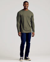 Kelp Long Sleeve Tall Waffle Crew