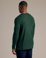 Kale Tall Waffle Long Sleeve Henley
