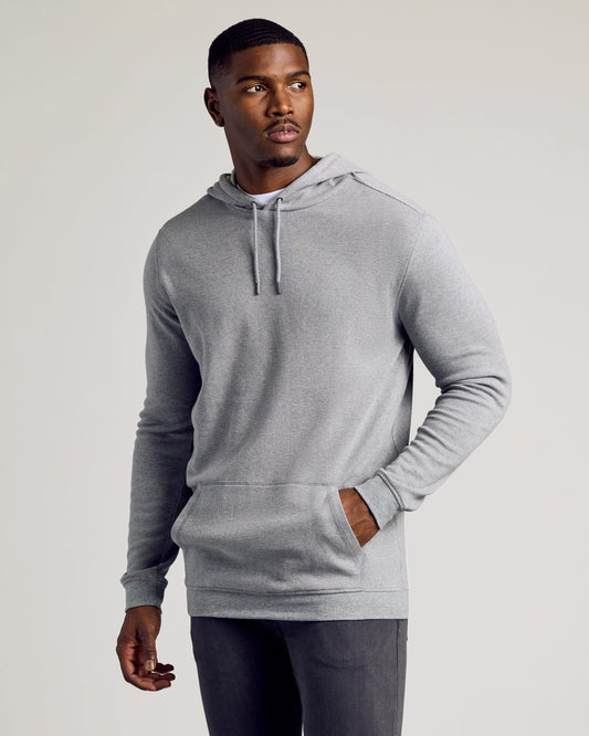 Heather Gray Tall Waffle Hoodie