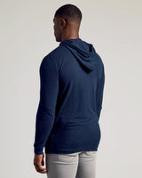 Navy Tall Waffle Hoodie