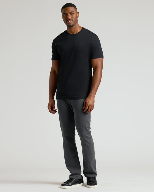 Black Tall Pima Crew Neck
