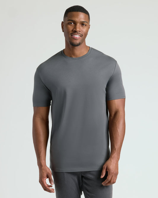 Carbon Tall Pima Crew Neck