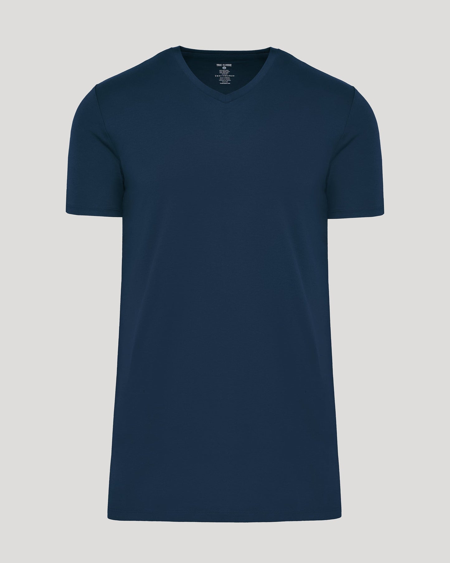 Navy Tall Pima V-Neck