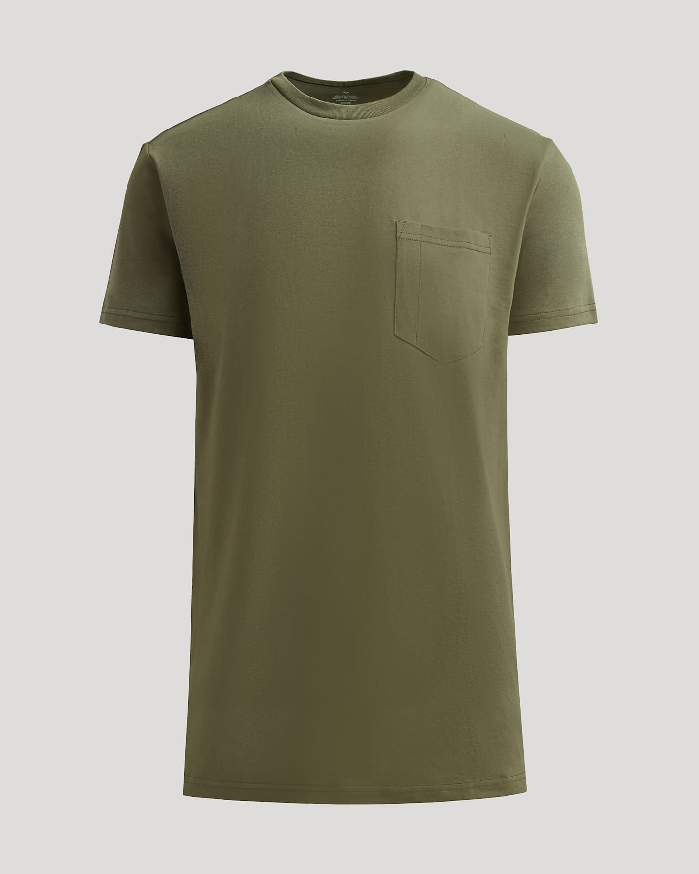 Military Green Tall Heavyweight Pocket Crew