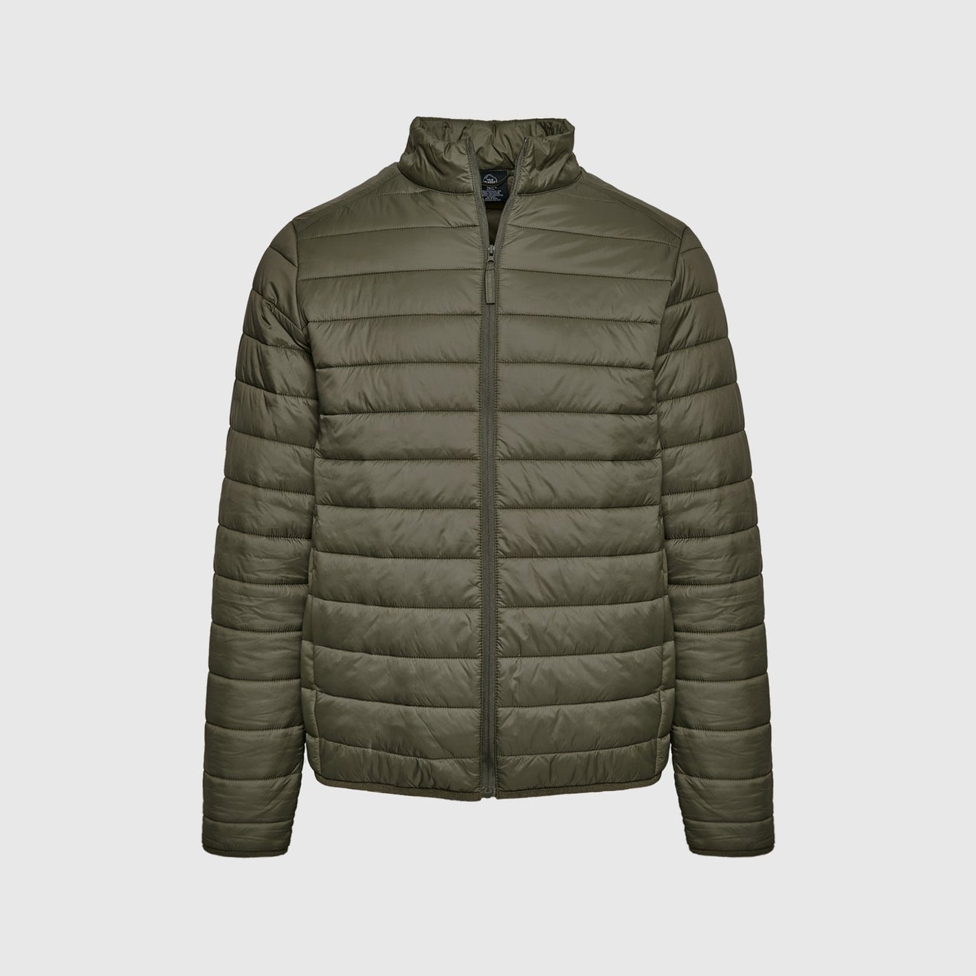 Military Green Quilted Puffer Jacket