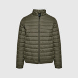 Military Green Quilted Puffer Jacket