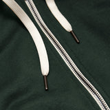 Hunter Green Fleece French Terry Zip Hoodie