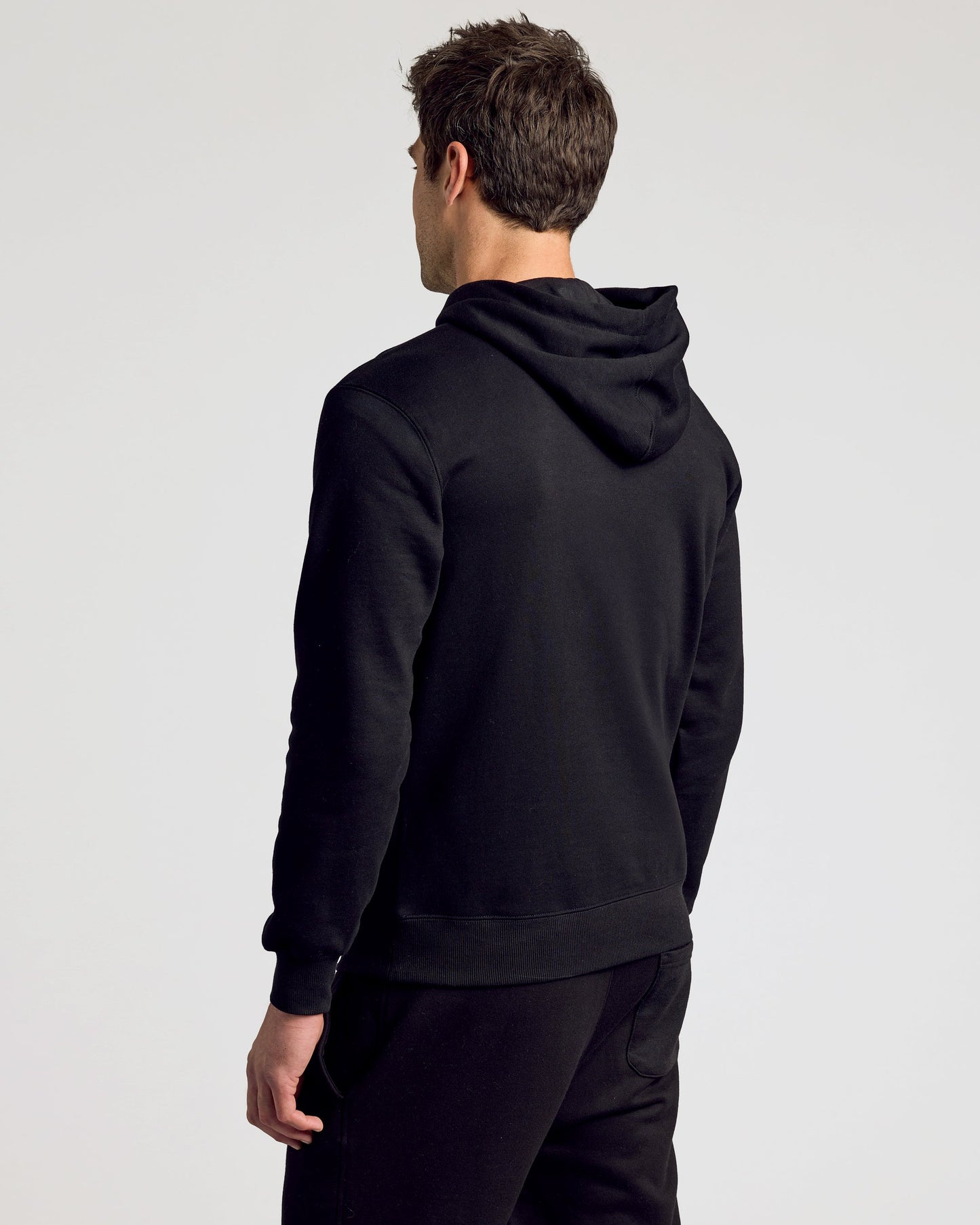 Black Fleece French Terry Pullover Hoodie