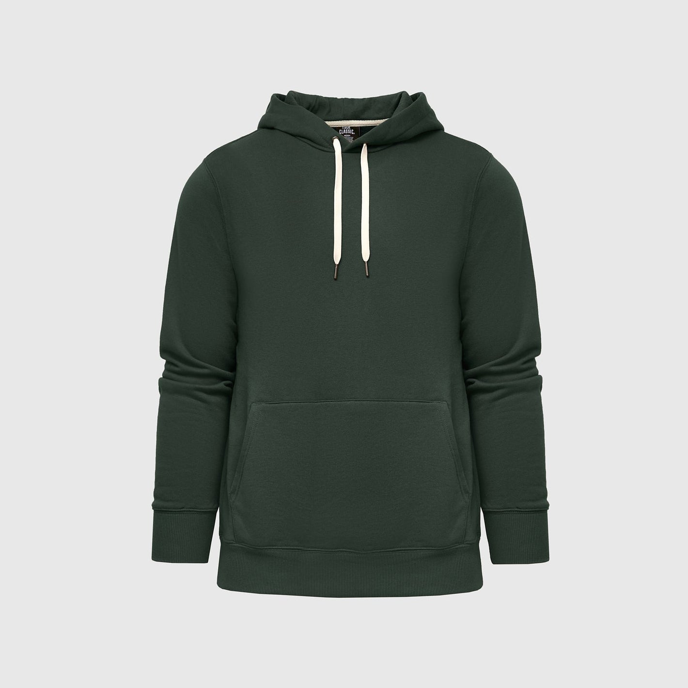 Hunter Green Fleece French Terry Pullover Hoodie