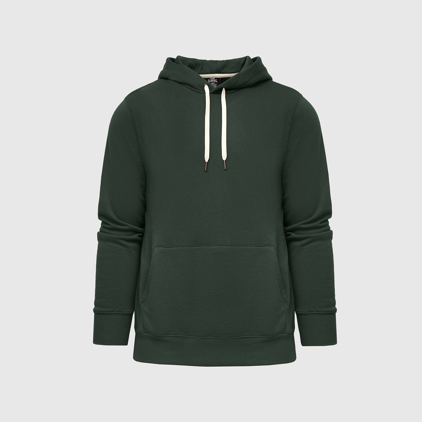 Hunter Green Fleece French Terry Pullover Hoodie