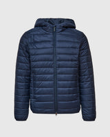 Navy Hooded Puffer Jacket