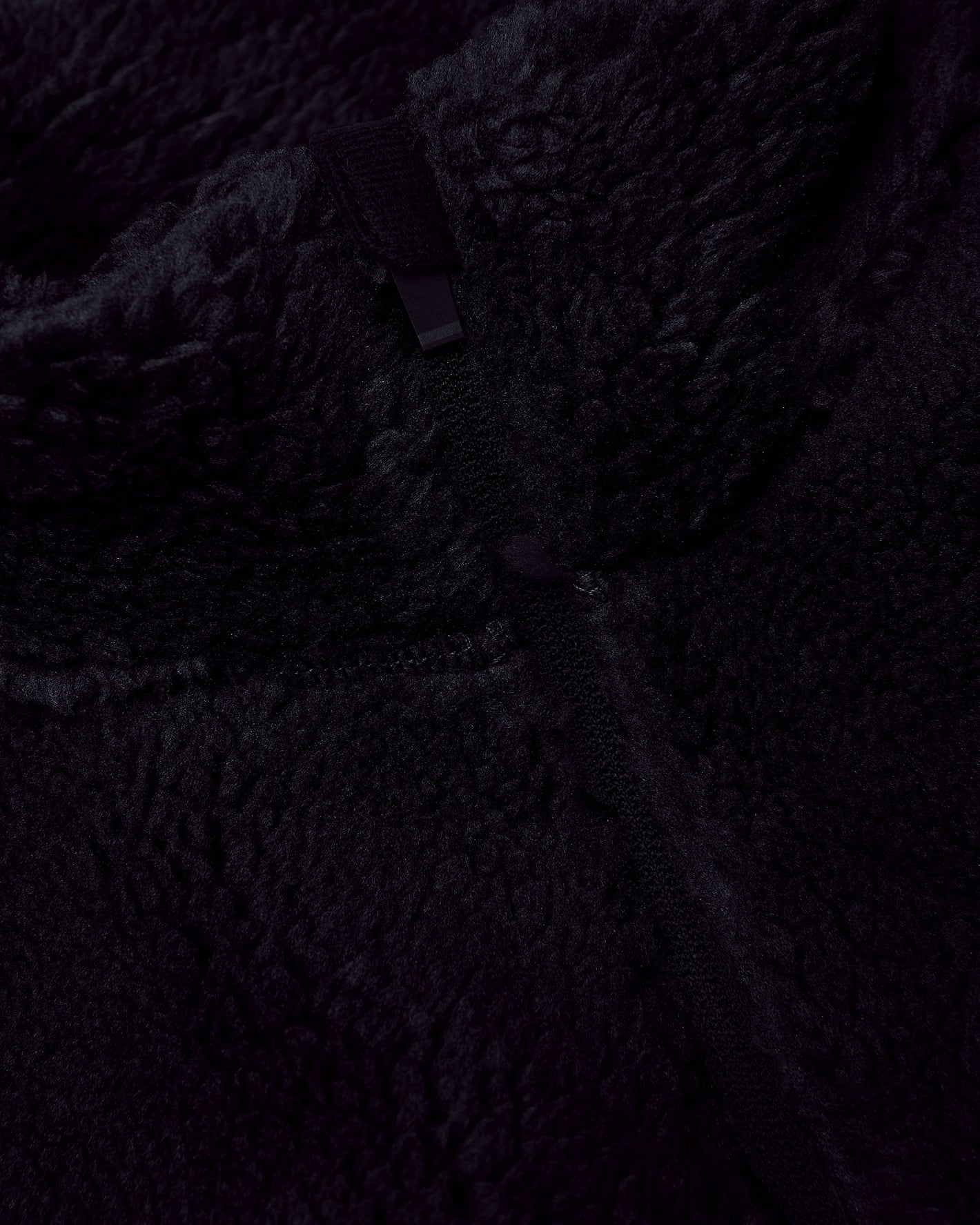 Black Sherpa Full Zip Jacket