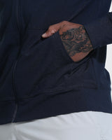 Dark Heather Navy Active Comfort Full Zip Hoodie