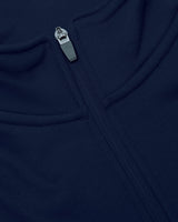 Navy Half Zip Fleece Sweatshirt