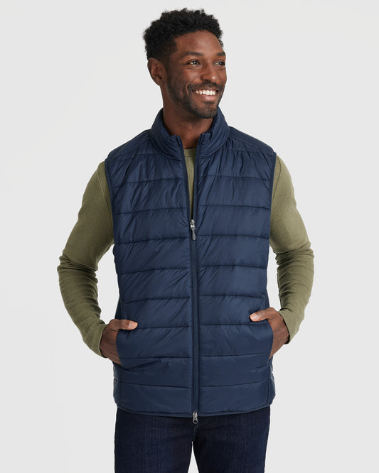 Navy Puffer Vest