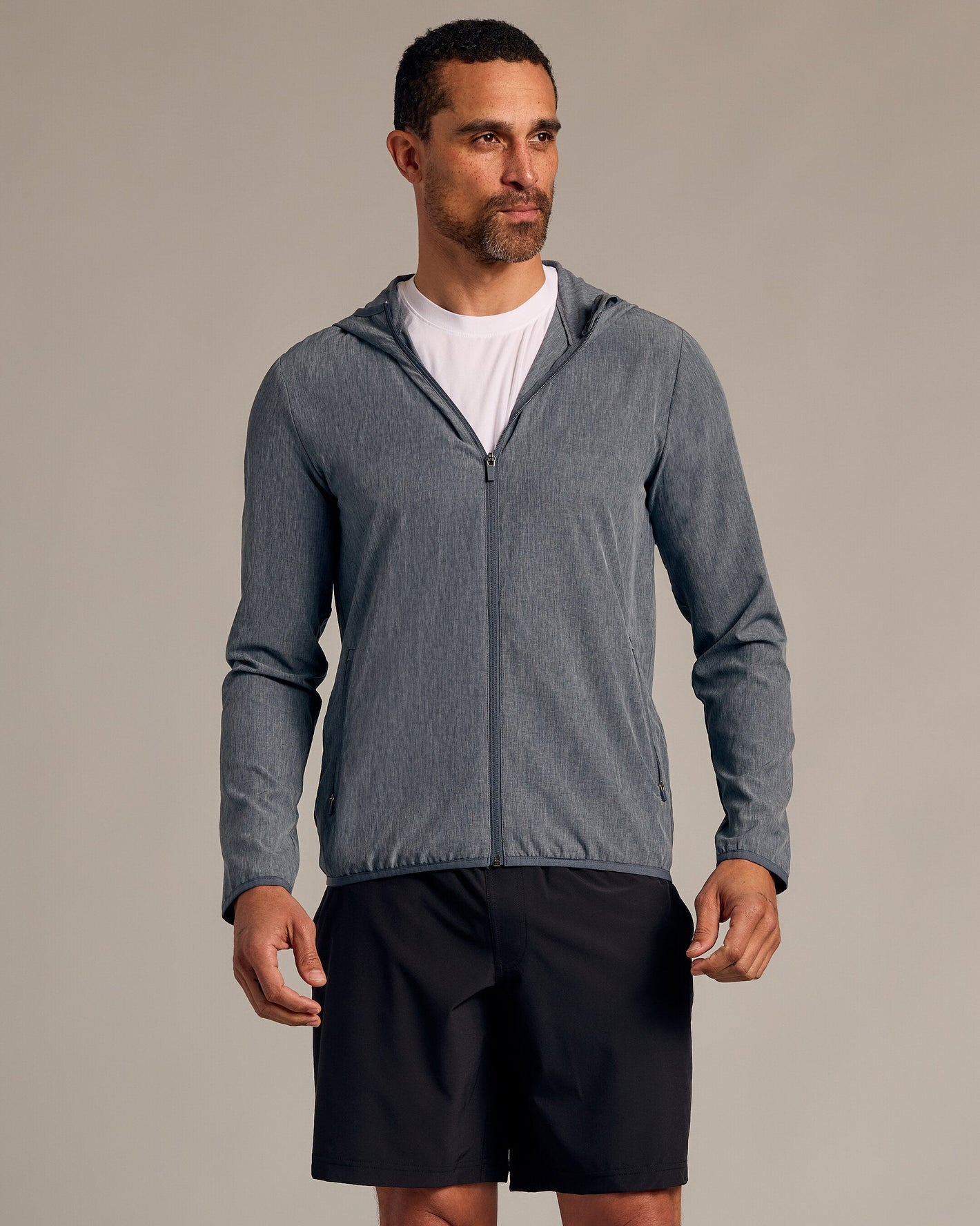 Heather Navy Active Shell Jacket