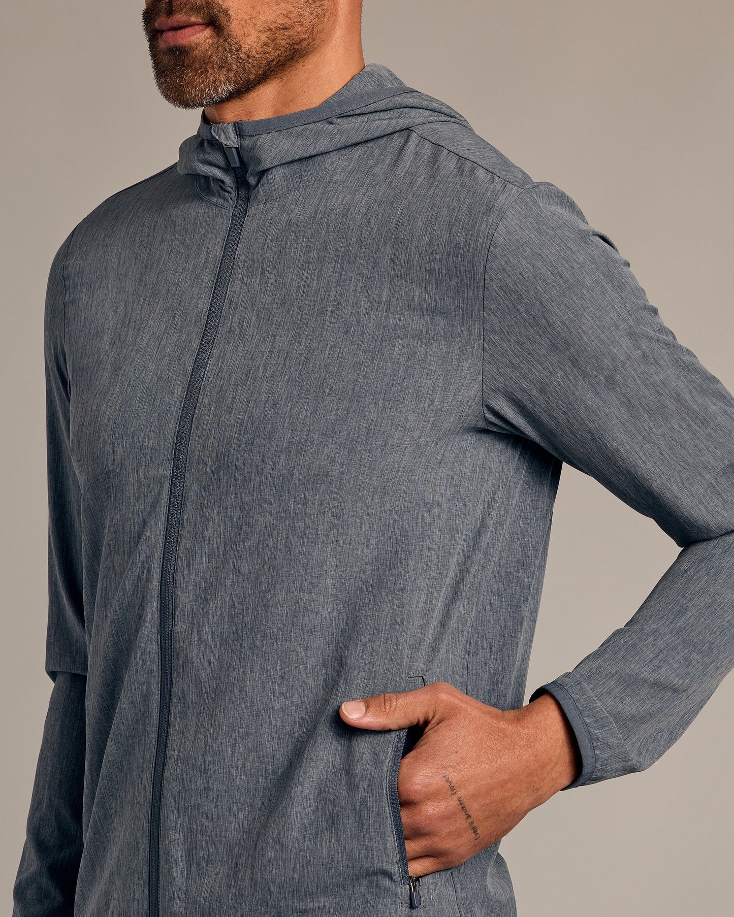 Heather Navy Active Shell Jacket