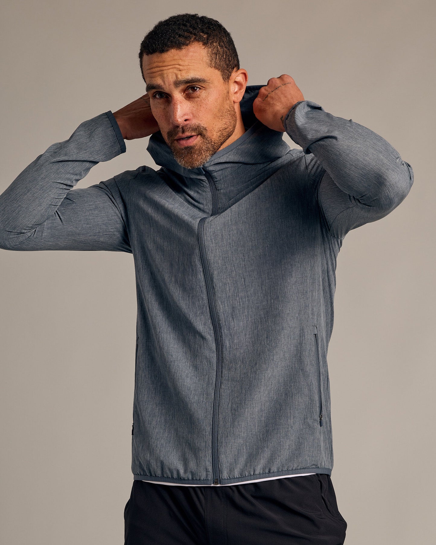 Heather Navy Active Shell Jacket