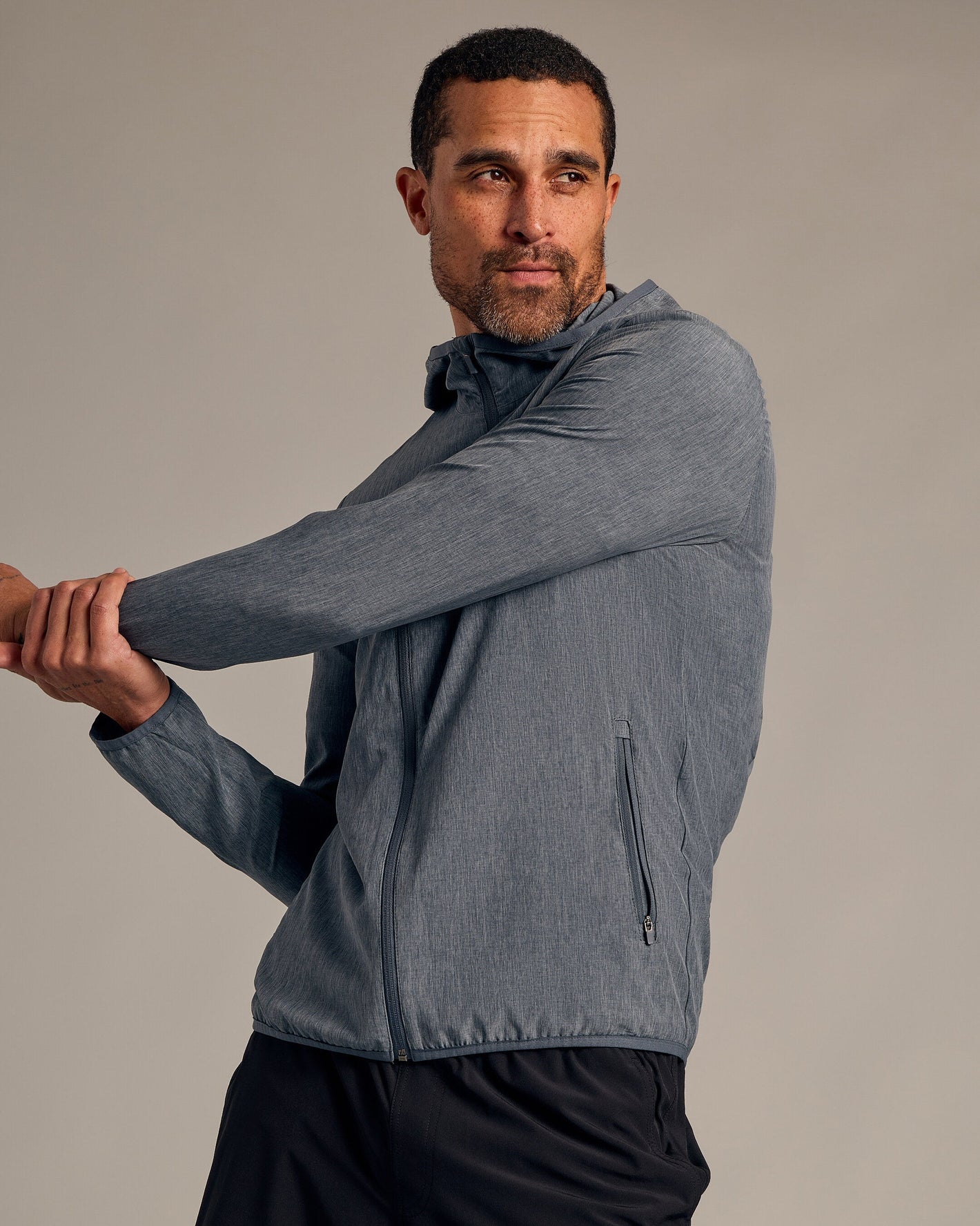 Heather Navy Active Shell Jacket