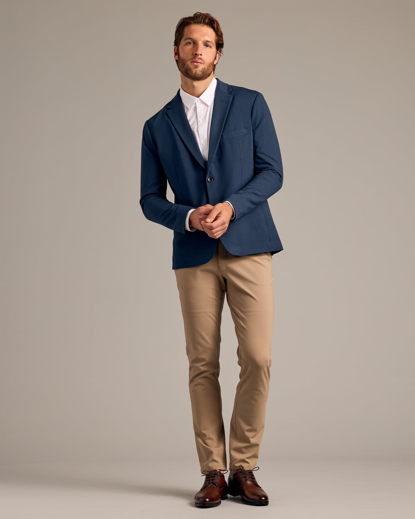 Navy Comfort Knit Blazer 2.0