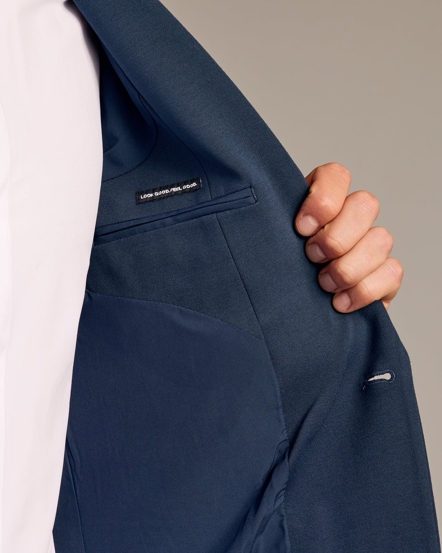 Navy Comfort Knit Blazer 2.0