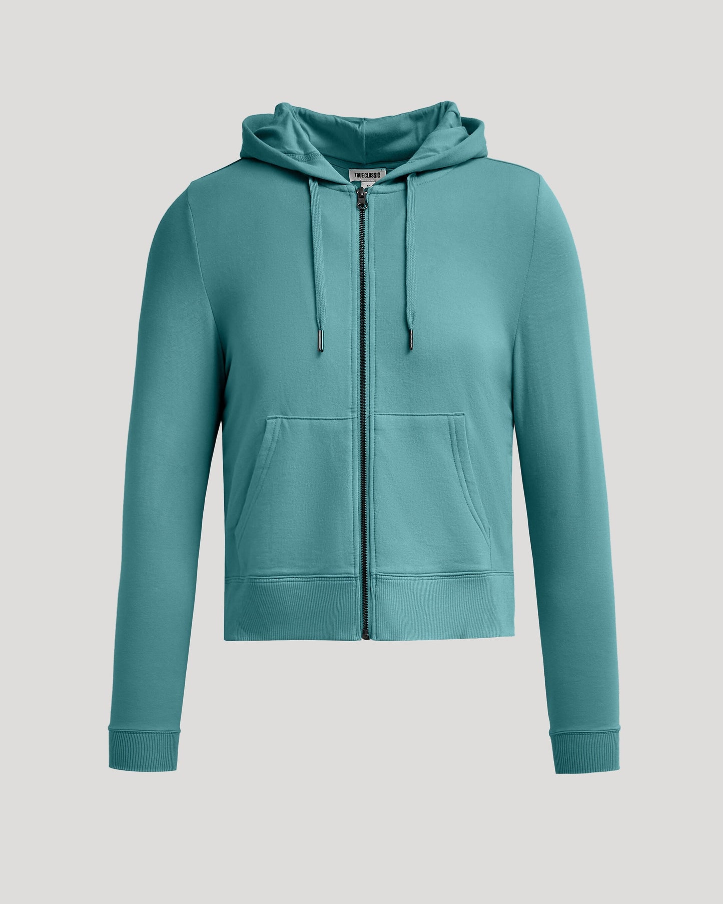 Womens Stormcloud Crop Zip Hoodie
