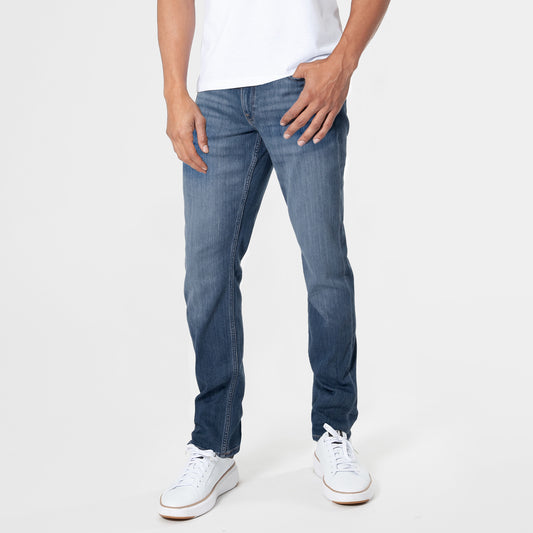 Medium Indigo Wash Slim Fit Comfort Jeans