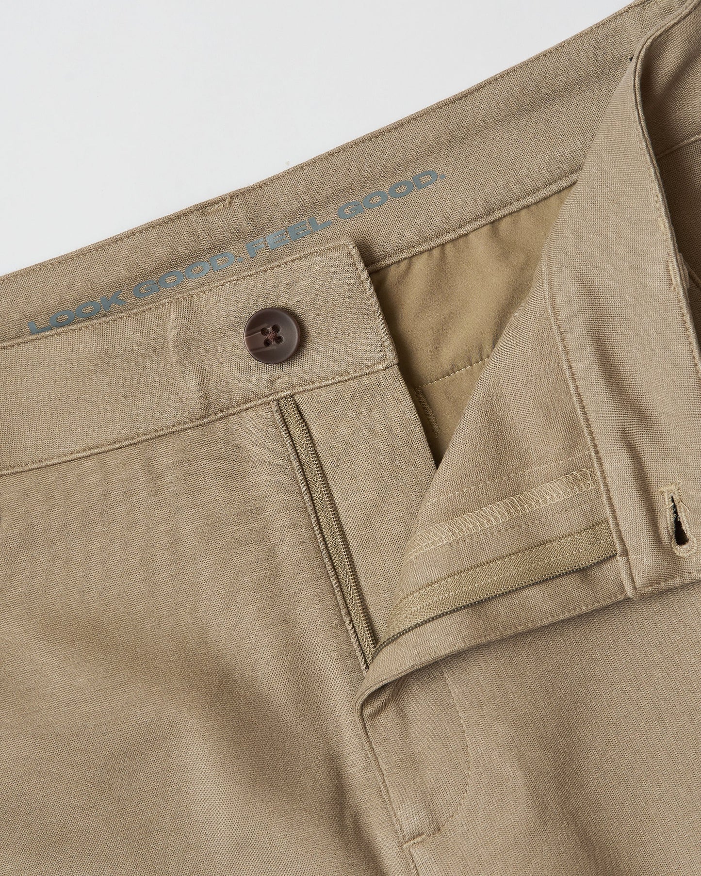 Khaki Slim Comfort Knit Chino Pant