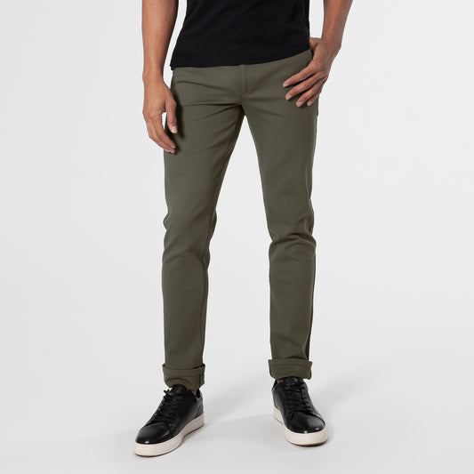 Military Green Comfort Chino Pants