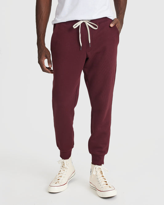 Mahogany Fleece French Terry Jogger