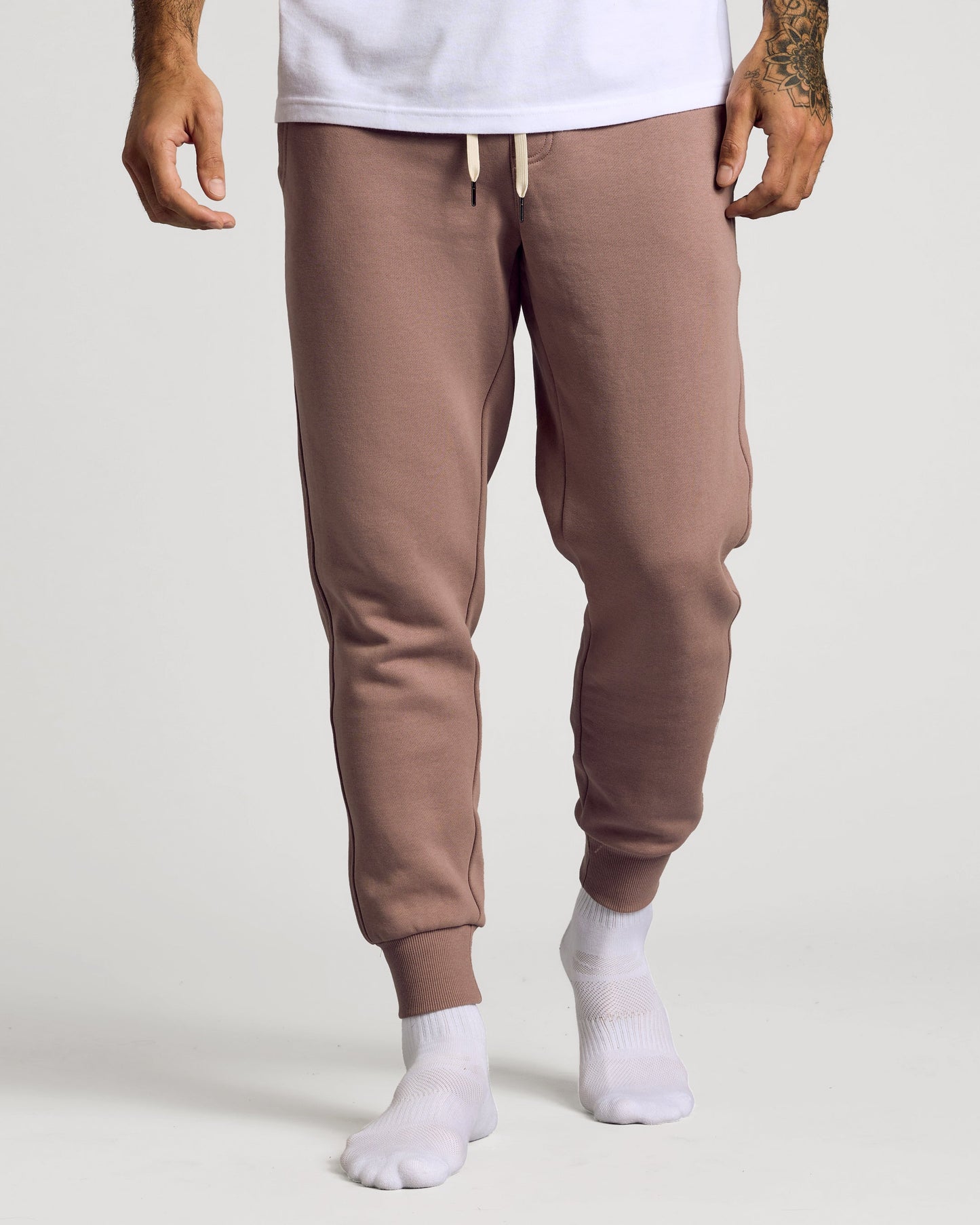 Slate Mauve Fleece French Terry Joggers