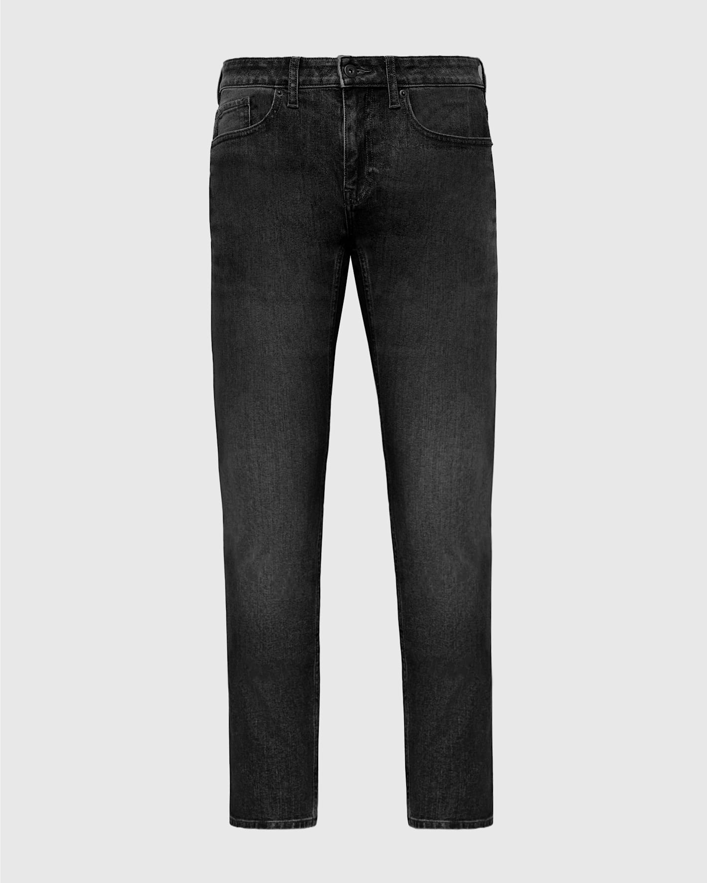 Gray Wash Slim Authentic Denim Jeans