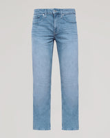 Light Indigo Wash Straight Authentic Denim Jeans